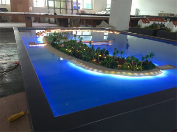 Miniatur Villa Model 3D Buatan Tangan Halus Teknik Dengan Sistem Pencahayaan