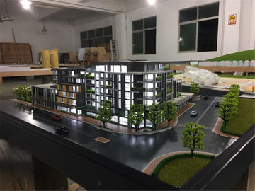 External Abs Residential Building 3D Model Renderings Kemasan Bepergian Warna