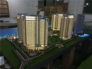 1/75 Skala Pembangun Model Rumah Arsitektur Dengan Light / High Rise Scale Residential Maquette