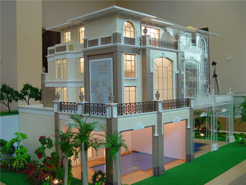 Lampu Internal House House 3D Model 10CM Pelat Dasar Kayu Skala 1/30