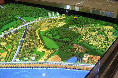 Model Kota Miniatur Skala Besar Untuk Perencanaan Perkotaan Pelat Kayu
